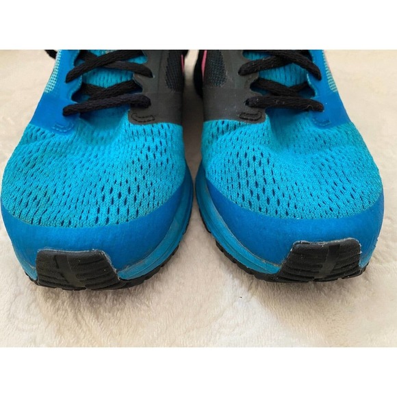 Womens Nike Running Shoes 7.5 Zoom Fly 2 Blue Black Pink - Picture 5 of 9